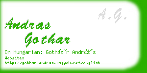 andras gothar business card